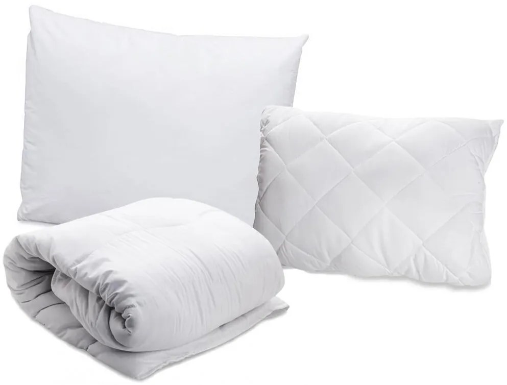 Celoročný paplón prešívaný 140 x 200 cm s vankúšom CLASSIC 70 x 90 cm a vankúšikom 40 x 50 cm