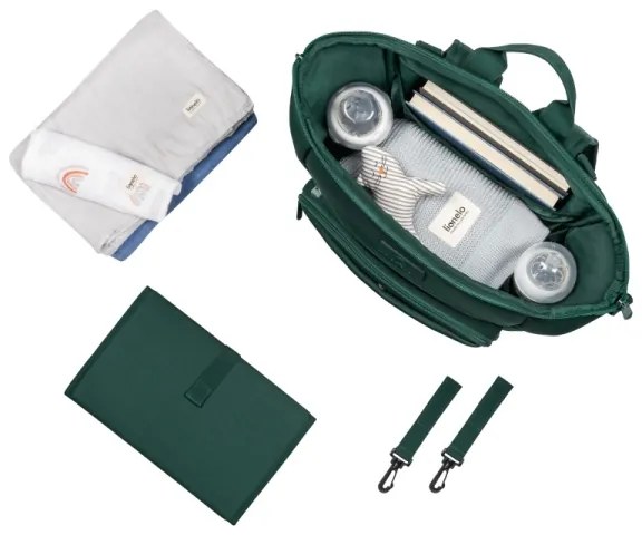 Lionelo - Prebaľovacia taška na kočík CUBE Green Forest