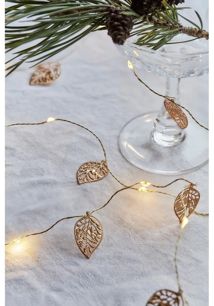 Svetelná reťaz počet žiaroviek 20 ks na baterky dĺžka 200 cm Marlin Leaf – Sirius