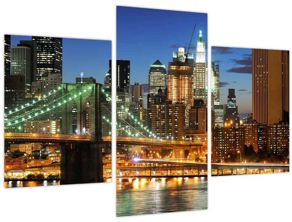 Obraz - Most s New Yorkom (90x60 cm)