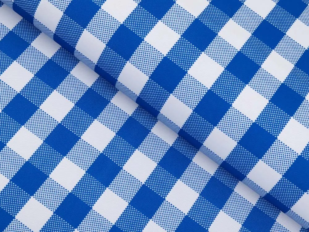 Biante Teflónový obdĺžnikový obrus TF-070 Modro-biela kocka 100x140 cm