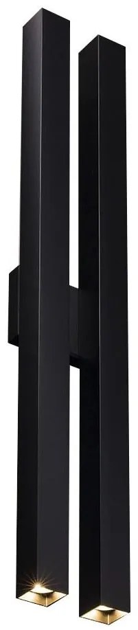 Shilo 4706 - Nástenné svietidlo DOHA 4xGU10/15W/230V čierna