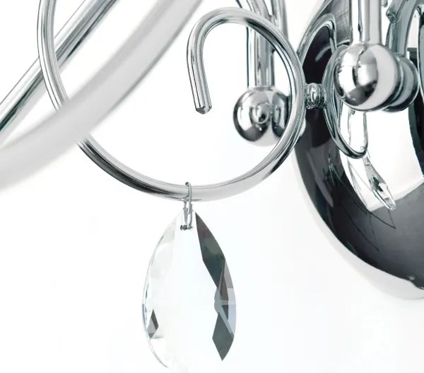 Orion WA 2-1093/2- Krištáľové nást. svietidlo ALESSIA 2xE14/40W/230V lesklý chróm