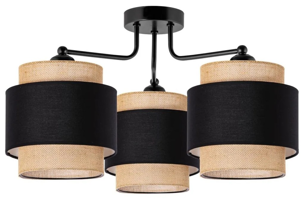 Prisadený luster 3xE27/60W/230V béžová