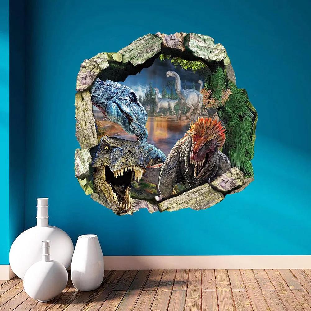 Veselá Stena Samolepka na stenu na stenu Dinosaure Jurský park