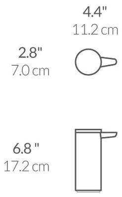 Simplehuman Bezdotykový dávkovač mydla 266 ml, dobíjací, matná čierna oceľ