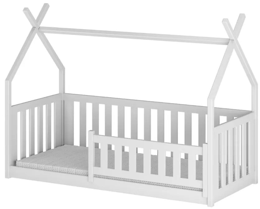 Posteľ Domček Bodzio 90x200 biela
