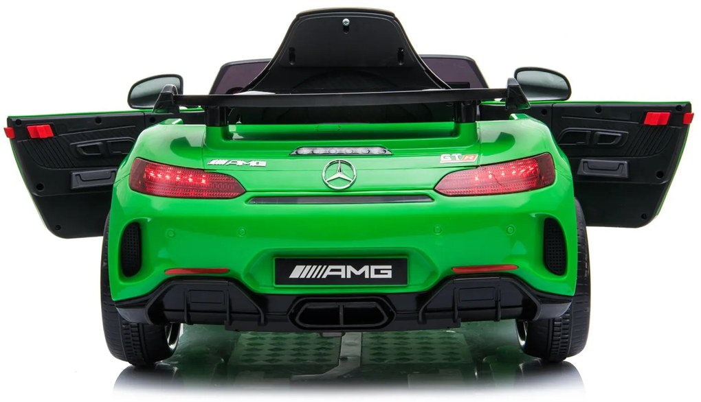 Detské elektrické autíčko na diaľkové ovládanie BestBerg BBCC-10G - Mercedes-Benz AMG GT R / od 3 rokov / nosnosť 25 kg / zelené