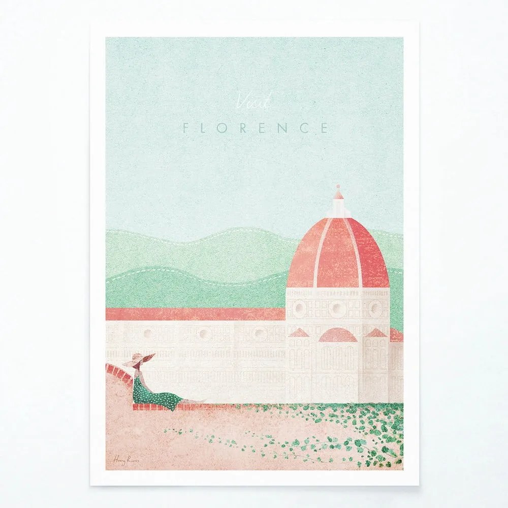 Plagát Travelposter Florence, 30 x 40 cm