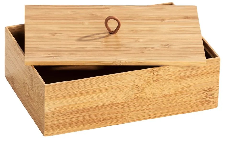 Bambusové kúpeľňové organizéry v prírodnej farbe v súprave 3 ks Terra – Wenko