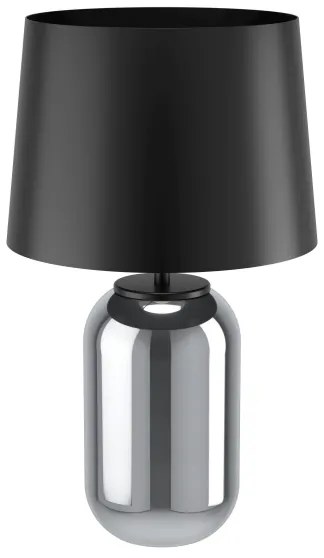 Eglo 390063 - Stolná lampa CUITE 1xE27/40W/230V čierna/dymová