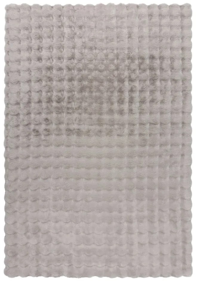 Svetlosivá syntetická kožušina 160x230 cm Waffle Faux Fur – Flair Rugs