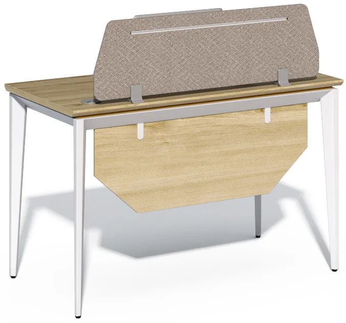 Kancelársky stôl s kontajnerom Houseland Profit Home 02 dub/biela