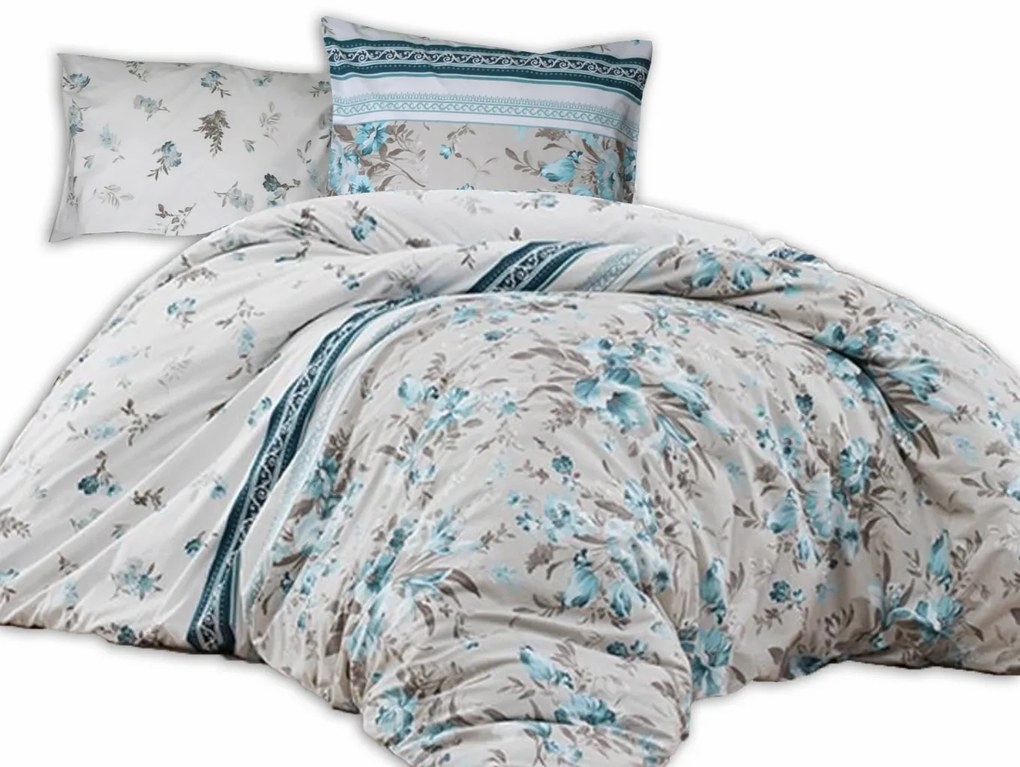 BAVLNENÉ POSTEĽNÉ OBLIEČKY COTTONLOVE EXCLUSIVE PEGGY 200X220 CM, 2KS 70X80 CM VZOROVANÉ