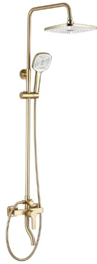 Sprchová súprava Rea Argus zlatá kartáčovaná
