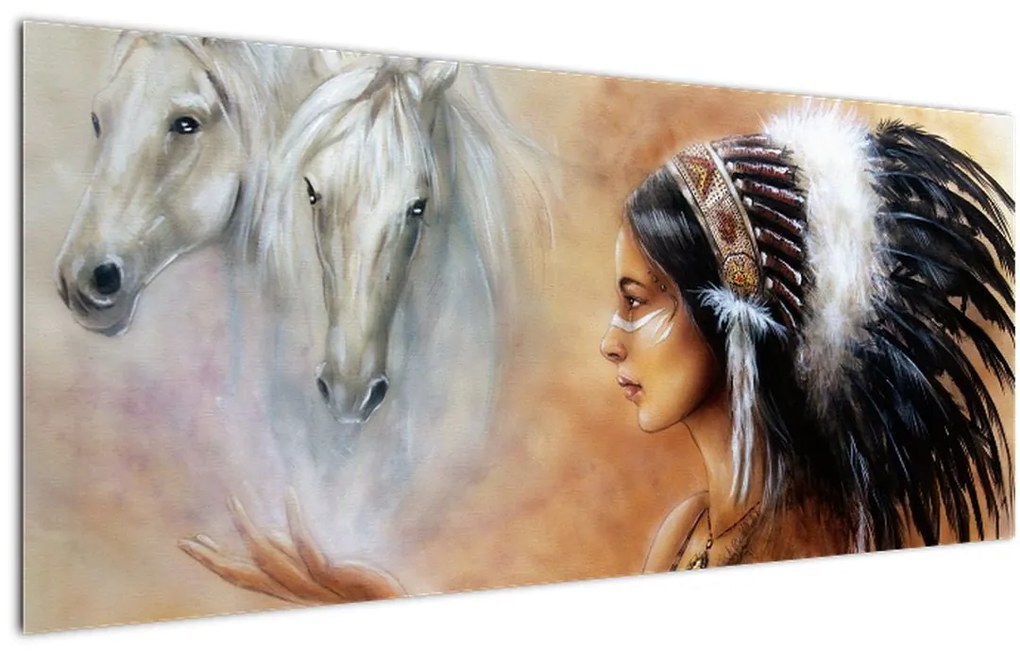 Obraz - Kúzla indiánov (120x50 cm)
