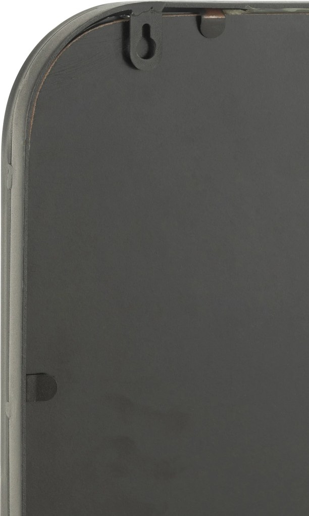 Čierne antik nástenné zrkadlo v kovovom ráme Matt Black - 120*3*40 cm