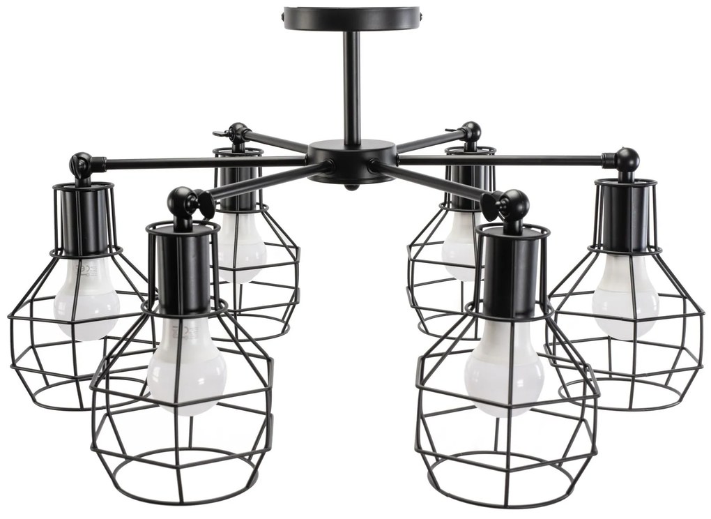 Stropné svietidlo BenII čierne