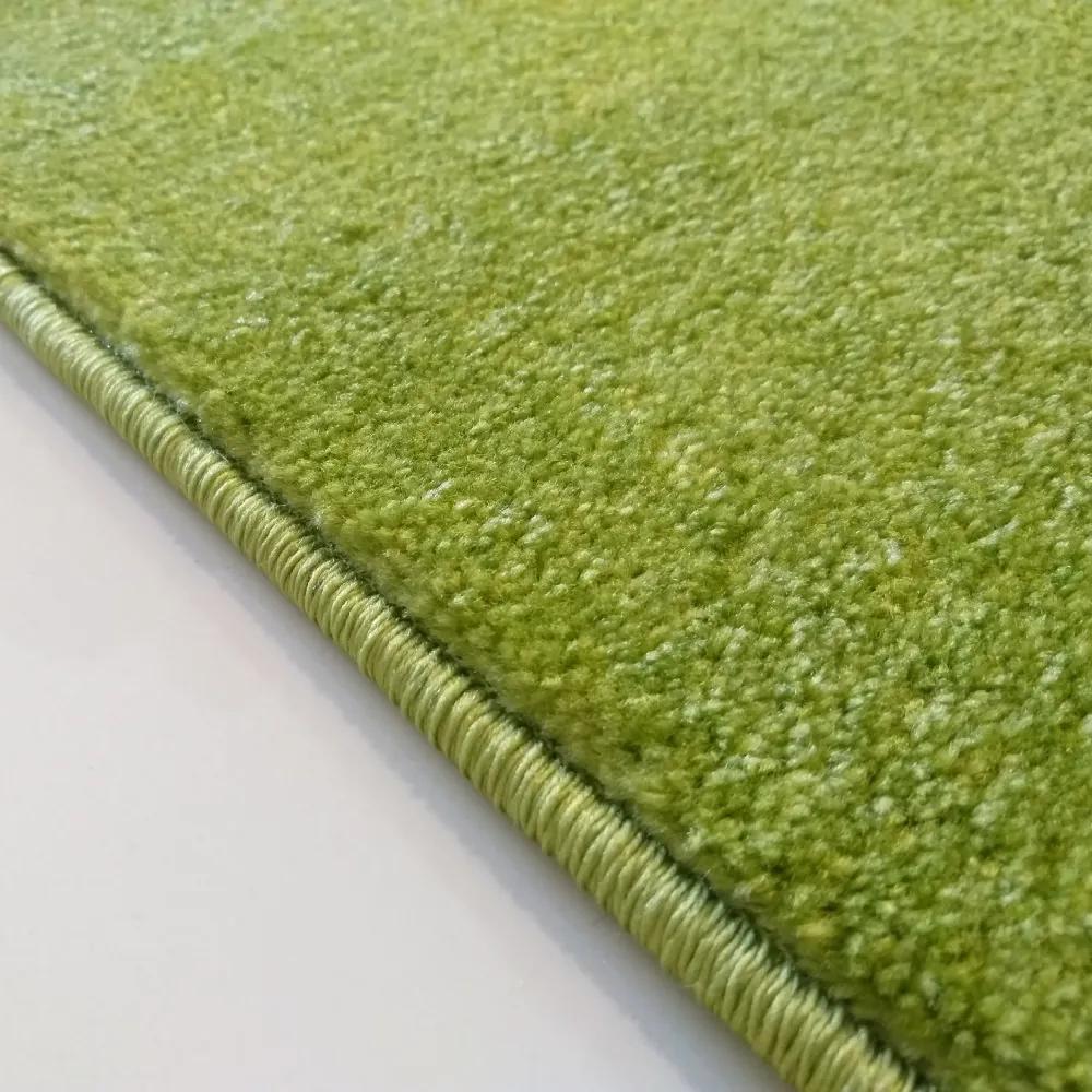 Zelený jednofarebný koberec shaggy do obývačky Šírka: 160 cm | Dĺžka: 220 cm