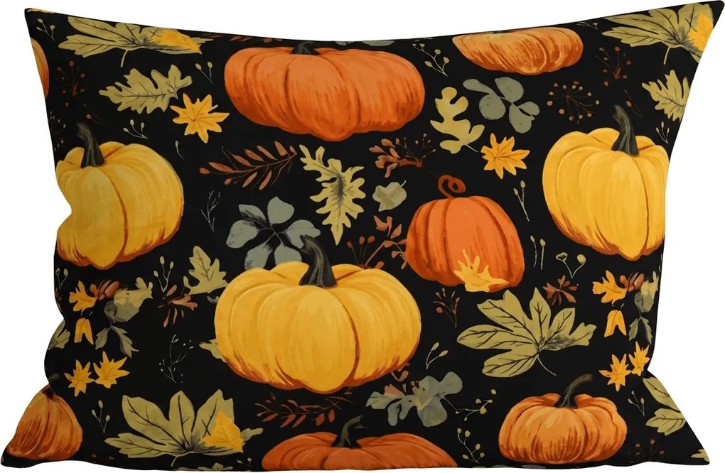 Obliečka na vankúš z mikrovlákna ORANGE PUMPKINS 70x90 cm, farebná