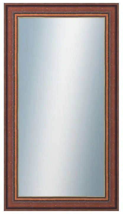 DANTIK - Zrkadlo v rámu, rozmer s rámom 50x90 cm z lišty ANGLIE hnedá Au Linka (612)