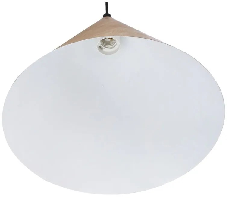Hnedé závesné svietidlo s kovovým tienidlom ø 32 cm Dunca – Candellux Lighting