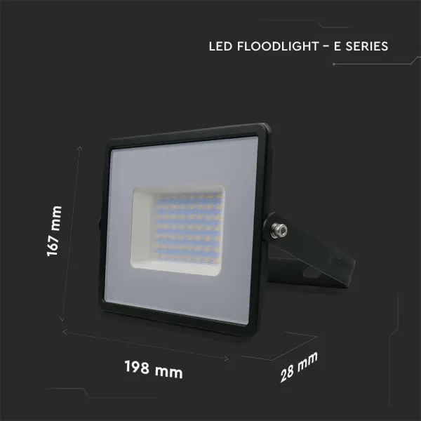LED Reflektor LED/50W/230V 6500K IP65 čierna