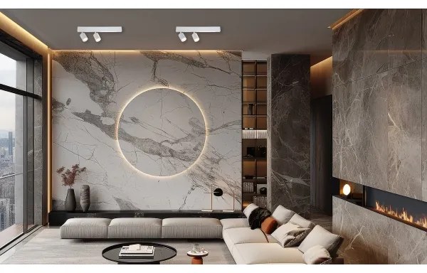 LED Bodové svietidlo MAGNET LED/5W/230V + 2xGU10/60W 3000/4000K biela