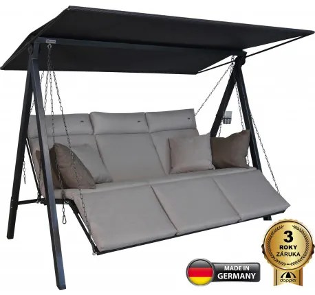 Doppler LOUNGE SMART béžová - luxusná záhradná hojdačka