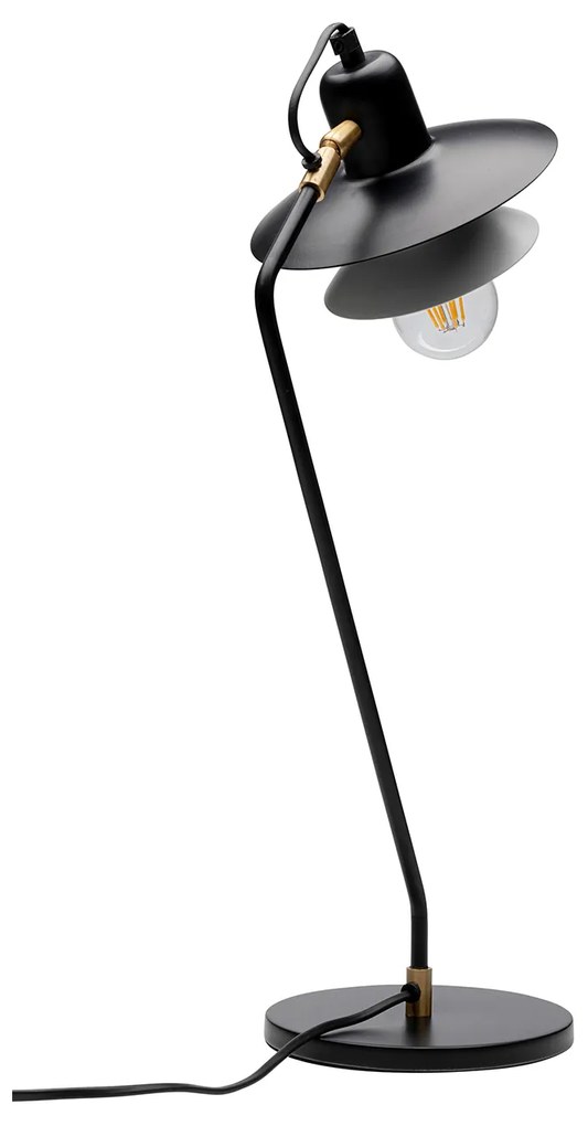 Speaker stolová lampa čierna