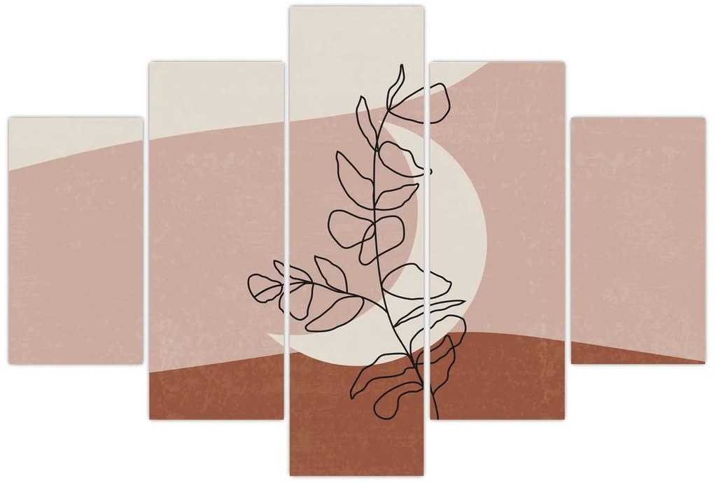 Obraz - Boho listy N⁰2 (150x105 cm)