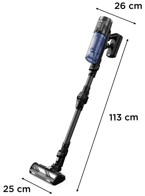 Tyčový vysávač Rowenta X-Force Flex 12.60 Neo Allergy Aqua RH9LC1WO Modrý/Čierny