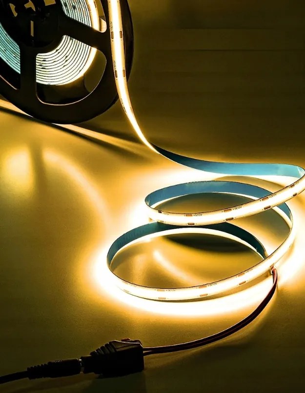 Sada LED neónových COB pásikov 12V 10m 4000K 120W - zdroj + diaľkový ovládač