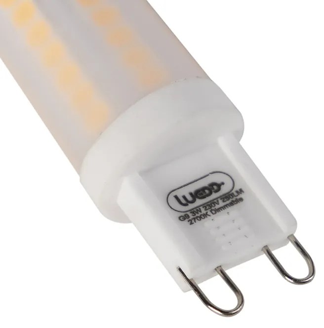 Sada 2 G9 stmievateľných LED žiaroviek 3W 280lm 2700K