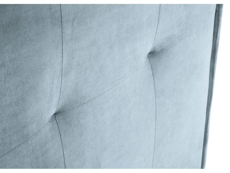 Svetlomodré čelo postele 140x120 cm Monica – Milo Casa