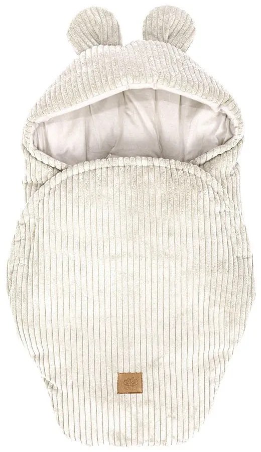 Béžová menčestrová detská zavinovačka 45x80 cm – Meowbaby