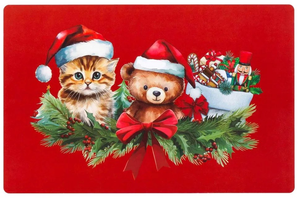 Plastové prestieranie s vianočným motívom 28,5x44 cm Cadocha – douceur d'intérieur