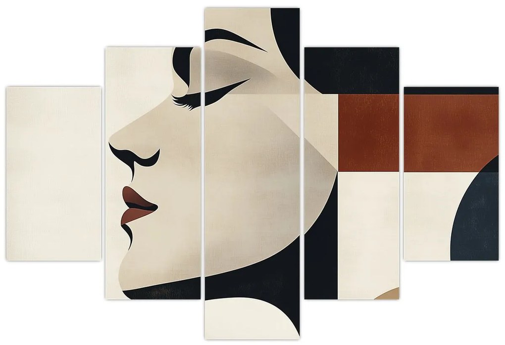 Obraz - Žena z profilu (150x105 cm)