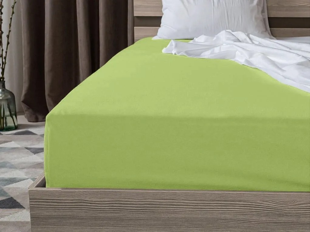 Jersey plachta HIGHFIT pistáciová 90 x 200 cm
