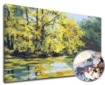 Maľovanie podľa čísel PREMIUM GOLD - Jazero