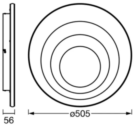 Osram - LED Stropné svietidlo ORBIS SPIRAL LED/42W/230V pr. 50,5 cm