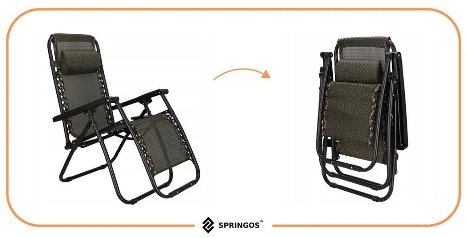 Záhradné lehátko SPRINGOS GC0001