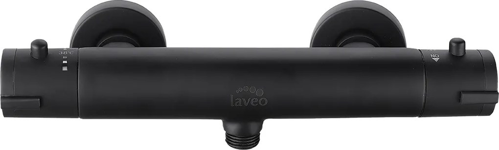 Laveo Termostatická sprchová batéria Termico - BAT_74TD, čierna mat