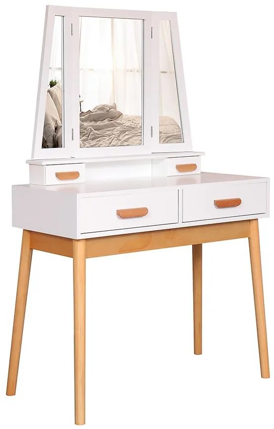 Toaletný stolík Sylvia 015 9514 biela/prirodzené