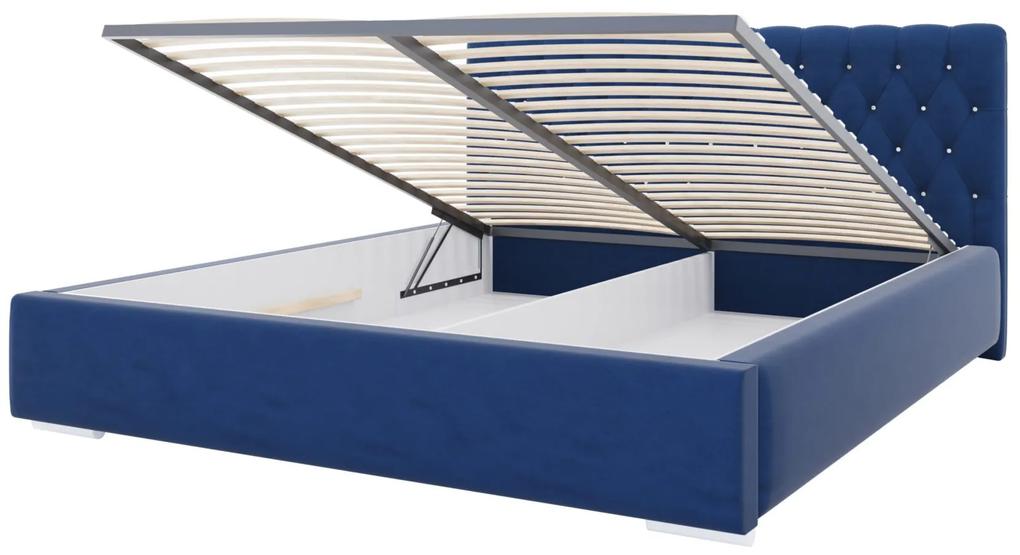 Luxusná čalúnená posteľ MONET - Železný rám,120x200