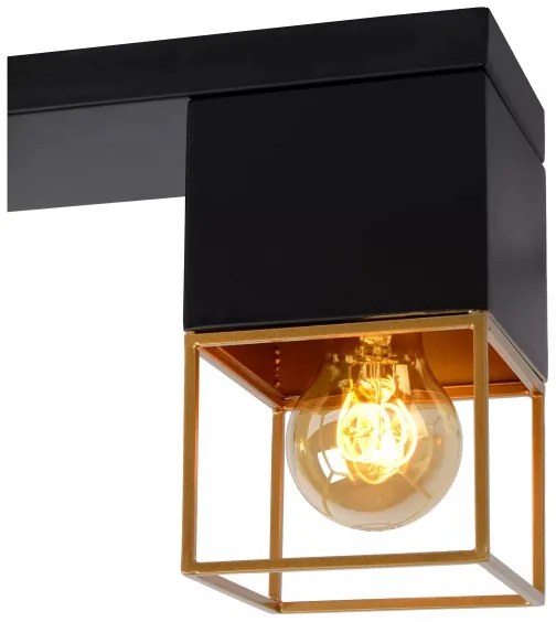 Lucide 21120/03/30 - Stropné svietidlo RIXT 3xE27/40W/230V čierna