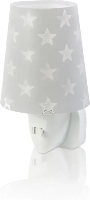 DALBER STARS 81215E šedá Noční LED lampa do zásuvky