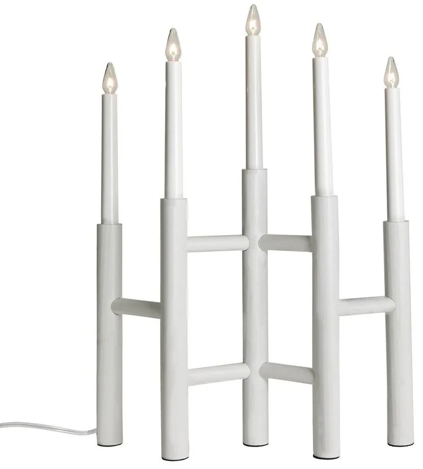 Biela vianočná svetelná dekorácia Cassiopeia – Markslöjd