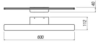 Redo 01-2503 - LED Kúpeľňové osvetlenie zrkadla BARRIO LED/17,25W/230V IP44 biela