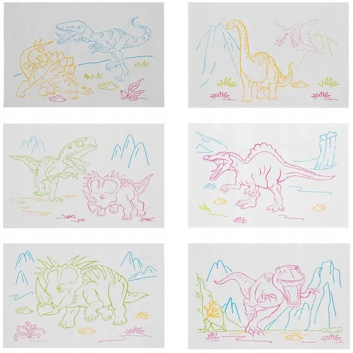 Kruzzel 16949 Kresliaca tabuľka s dinosaurami